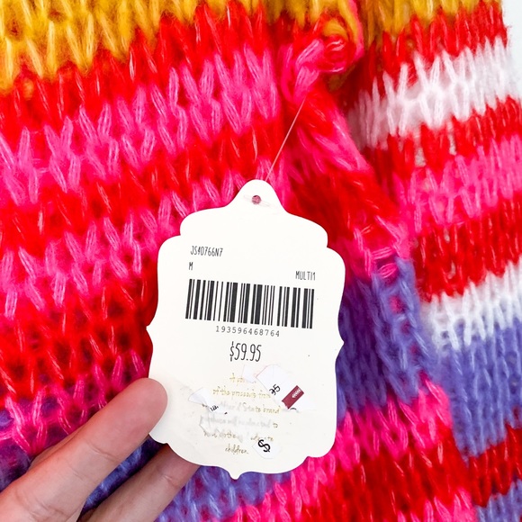 Altar’d State Pink Striped Sweater - Picture 5 of 7